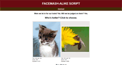 Desktop Screenshot of facemash.moefelt.dk